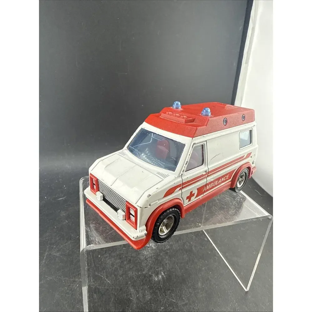 Vintage Majorette Ambulance 1:36 Diecast Made in France Red White
